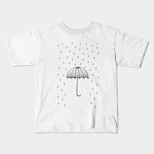 In The Rain Kids T-Shirt
